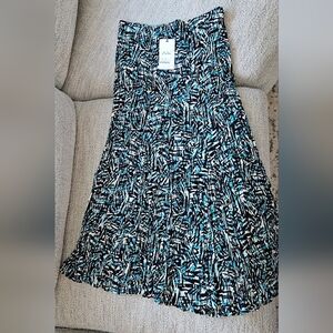 Adini Patterned A-Line Skirt